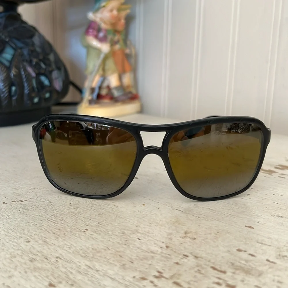 Vintage Vuarnet Pouilloux aviator sunglasses polarized gradient black mirrored